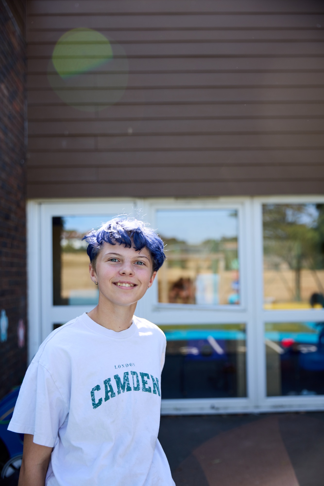Portrait of a young camper